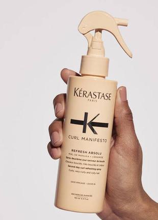Kerastase curl manifesto refresh absolu. освежающий спрей для волнистых и кучерявых волос. распив.2 фото