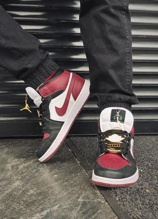 Мужские кроссовки nike air  jordan 1 "dark beetroot"💥