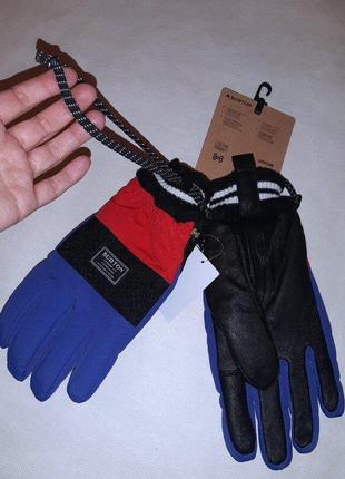 Кожаные зимние лыжные сноубордические перчатки burton размер l-xl3 фото