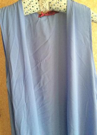 Стильная накидка кимоно в пол голубого цвета boohoo10 фото