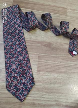 Винтажный галстук ted lapidus 100% шелк