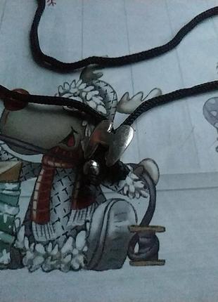 Бусы чокер с буквой н