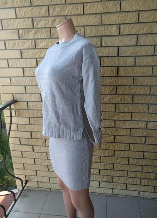 Костюм женский теплый свитер+юбка nn2 фото