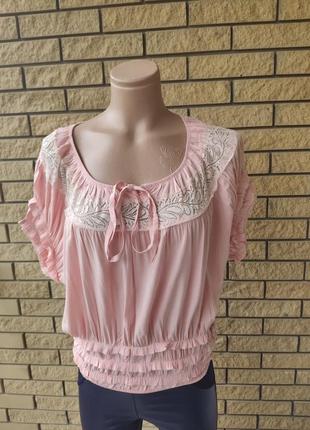 Блуза жіноча великого розміру штапельная quan