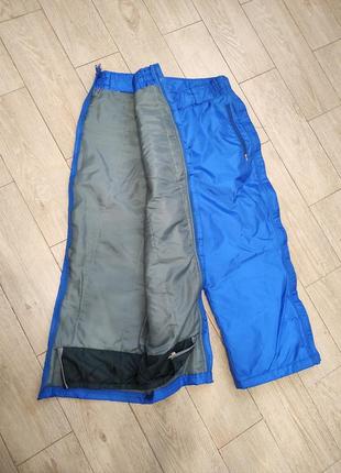 Лижні штани самоскиди в похід гори трекінгові сині на верх лижные накладка на верх штани лижні сіні фірмові tempex голубі блакитні штани сноуборду4 фото