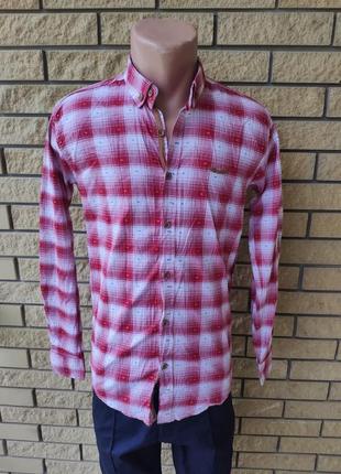 Рубашка мужская коттоновая стрейчевая брендовая высокого качества online, турция