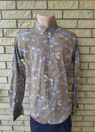 Рубашка мужская стрейчевая коттоновая брендовая высокого качества el zara, турция