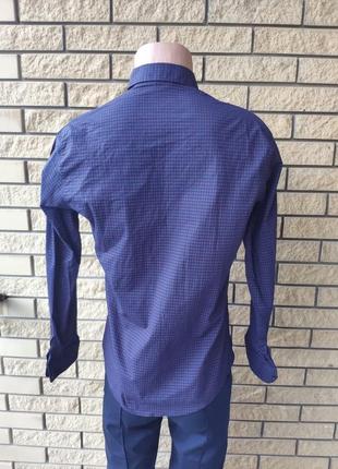 Рубашка мужская коттоновая стрейчевая брендовая высокого качества harwest, турция3 фото