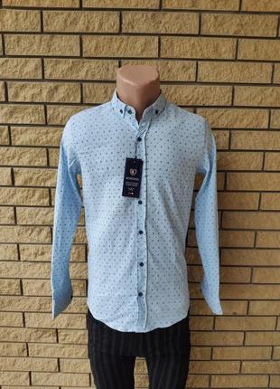 Сорочка чоловіча стрейчева коттоновая брендовий високої якості rewinss, туреччина