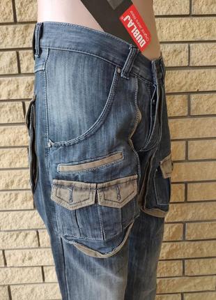 Джинсы мужские коттоновые с накладными карманами карго dublai, турция6 фото