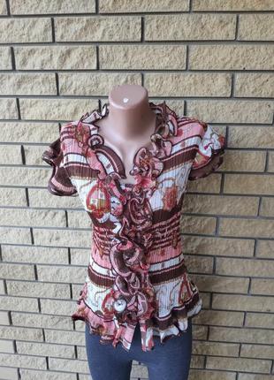 Шифонова блузка жіноча "жатка" tatu