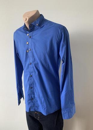 Рубашка мужская коттоновая стрейчевая высокого качества yxc, турция