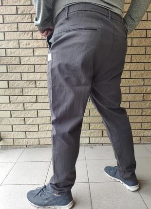 Джогери, джинси з поясом на гумці унісекс, накладні кишені карго, великі розміри dn4 фото