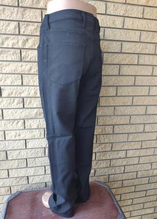 Джинсы, брюки мужские зимние стрейчевые больших размеров на высокий рост на флисе black ford, турция9 фото