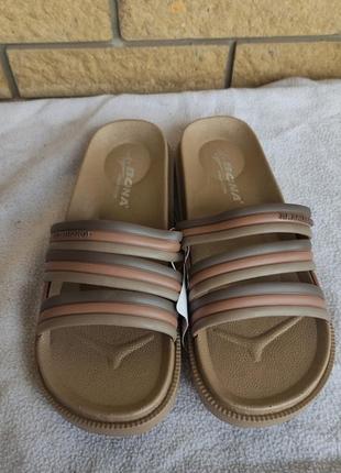 Шлепанцы унисекс брендовые на толстой легкой подошве, большие размеры на широкую ногу bona