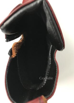 Шкіряні жіночі черевики 122050 бордові р. 36,37,38,39,40 осінь-зима демісезонні10 фото