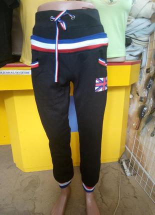 Спортивные штаны утепленные мужские трикотажные на флисе goodsend1 фото