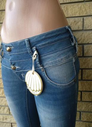 Джинсы женские джинсовые стрейчевые by zerga, турция6 фото