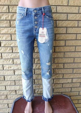 Джинсы женские брендовые коттоновые с завышенной талий rox rite, турция