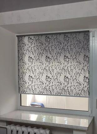Ролеты растительный рисунок