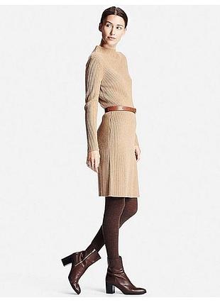 Теплое платье в рубчик uniqlo 3