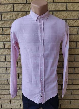 Рубашка мужская коттоновая брендовая высокого качества, маленький размер part time, турция