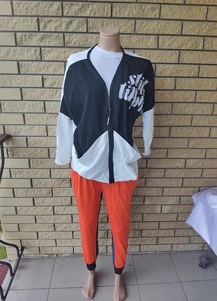 Костюм спортивный женский трикотажный больших размеров dudubobo