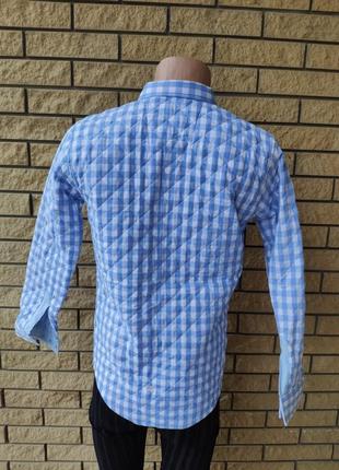 Рубашка мужская теплая стеганая на синтепоне коттоновая брендовая высокого качества online, турция4 фото