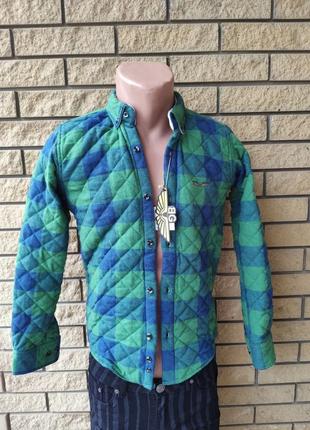 Рубашка мужская теплая стеганая на синтепоне коттоновая брендовая высокого качества online, турция