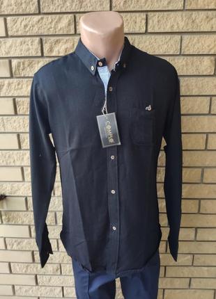 Рубашка мужская байковая коттоновая брендовая высокого качества complo, турция1 фото