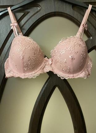 Класний ажурний ніжно рожевий 🦩 бюстгальтер