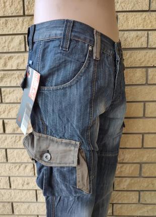 Джинсы мужские коттоновые с накладными карманами карго, (есть большие размеры) dublai, турция8 фото