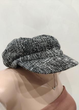 Кепка женская, кеппи, шапка с козырьком, 54_56