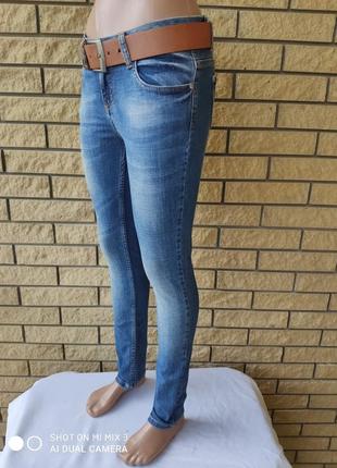 Джинсы женские джинсовые  стрейчевые  с поясом в подарок  iron lady, турция6 фото