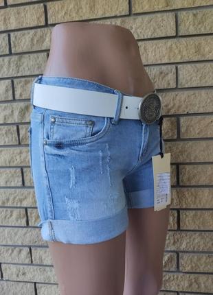 Шорты женские джинсовые брендовые стрейчевые, с ремнем в подарок логотип  diesel, турция2 фото