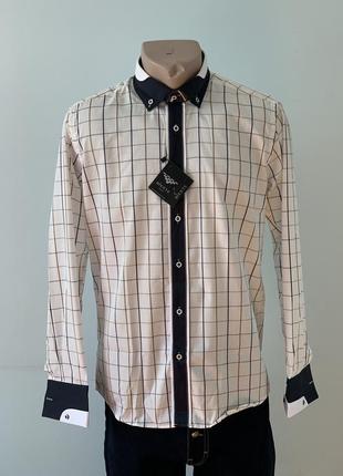 Рубашка мужская  коттоновая высокого качества biente, турция