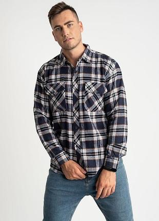 Чоловіча сорочка фланелева тепла, є великі розміри, високої якості mnt