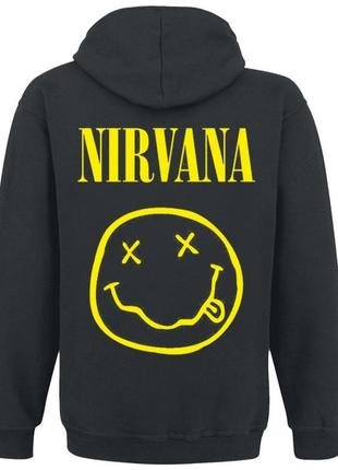 Толстовка с молнией nirvana (logo)2 фото