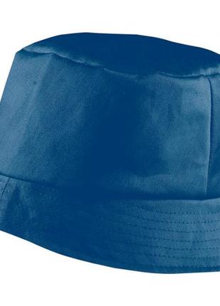 Красивая хлопковая панама bob hat (синяя)1 фото