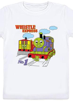 Детская футболка "whistle express" (белая)