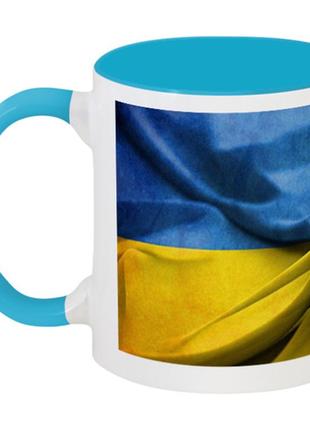 Кружка "флаг украины" (голубая)