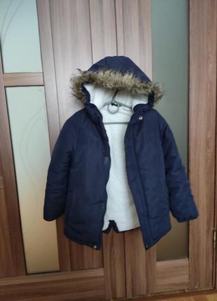Курточка зимняя для мальчика,из лёгких материалов