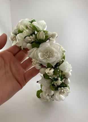 Віночок на голову білий