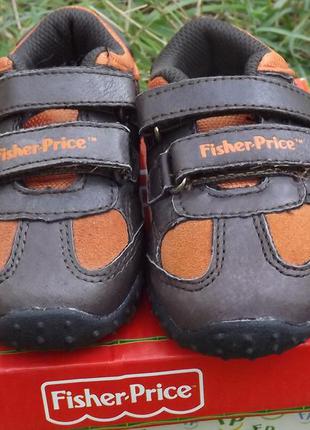 Кросівки спорт шкіра хлопчикові з мигалками fisher price 20 розмір2 фото