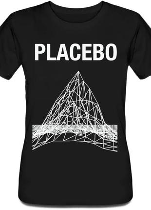 Женская футболка placebo - mountain graph (чёрная)