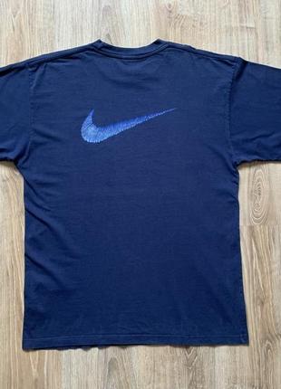 Мужская винтажная хлопковая футболка с принтом свуш nike vintage2 фото