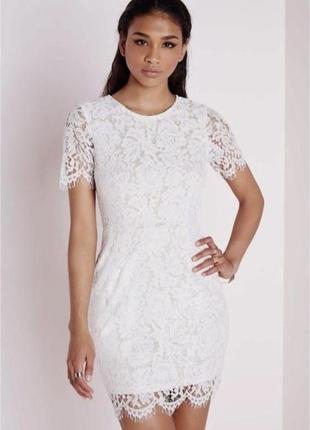 Zolla -белое платье в ажуре1 фото