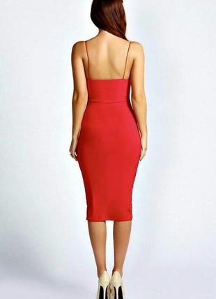 Платье миди на бретелях 2