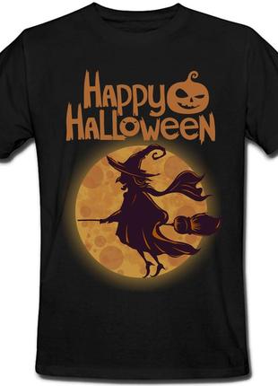 Футболка happy halloween (чорна)