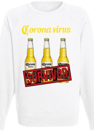 Світшот beer "corona extra" (білий)